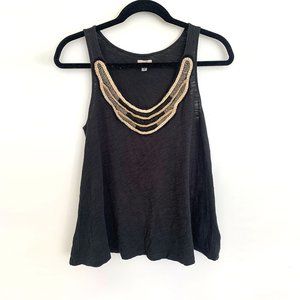 Ecote Urban Outfitters beaded black tank top - S